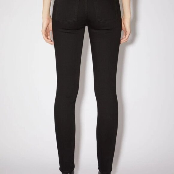 Acne Studios Blå Konst Climb Stay Black Skinny Jeans Women's Size 25 - Picture 12 of 13